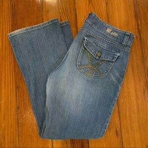 Jut From The Cloth bootleg jeans